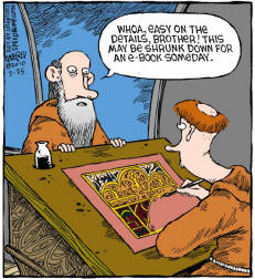 lluminated manuscript too fancy cartoon