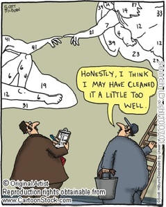 Sistine Chapel Paint By Number Cartoon