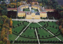 arial picture of Esterhazy castle and grounds