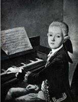 painting of Mozart as a child