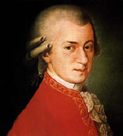 painting of Mozart as a man